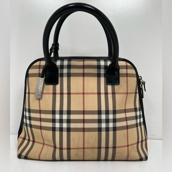 Burberry Nova Check Top Handle Bag - Picture 1 of 12